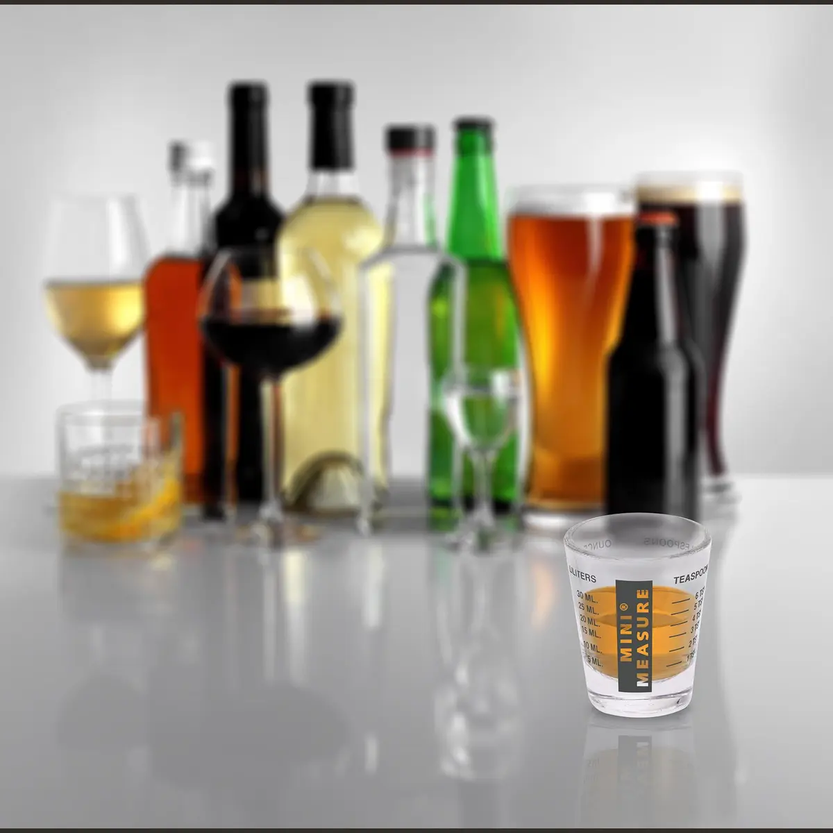 Kolder Mini Measure Heavy Glass 20-Measurement Shot Glass | Precise Liquid & Dry Measuring - view 6