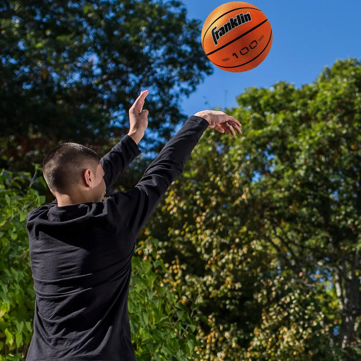 Franklin Sports Grip-Rite 100 Basketball Size 6 (28.5") | Official Women's & Youth Indoor/Outdoor Rubber Ball - view 7