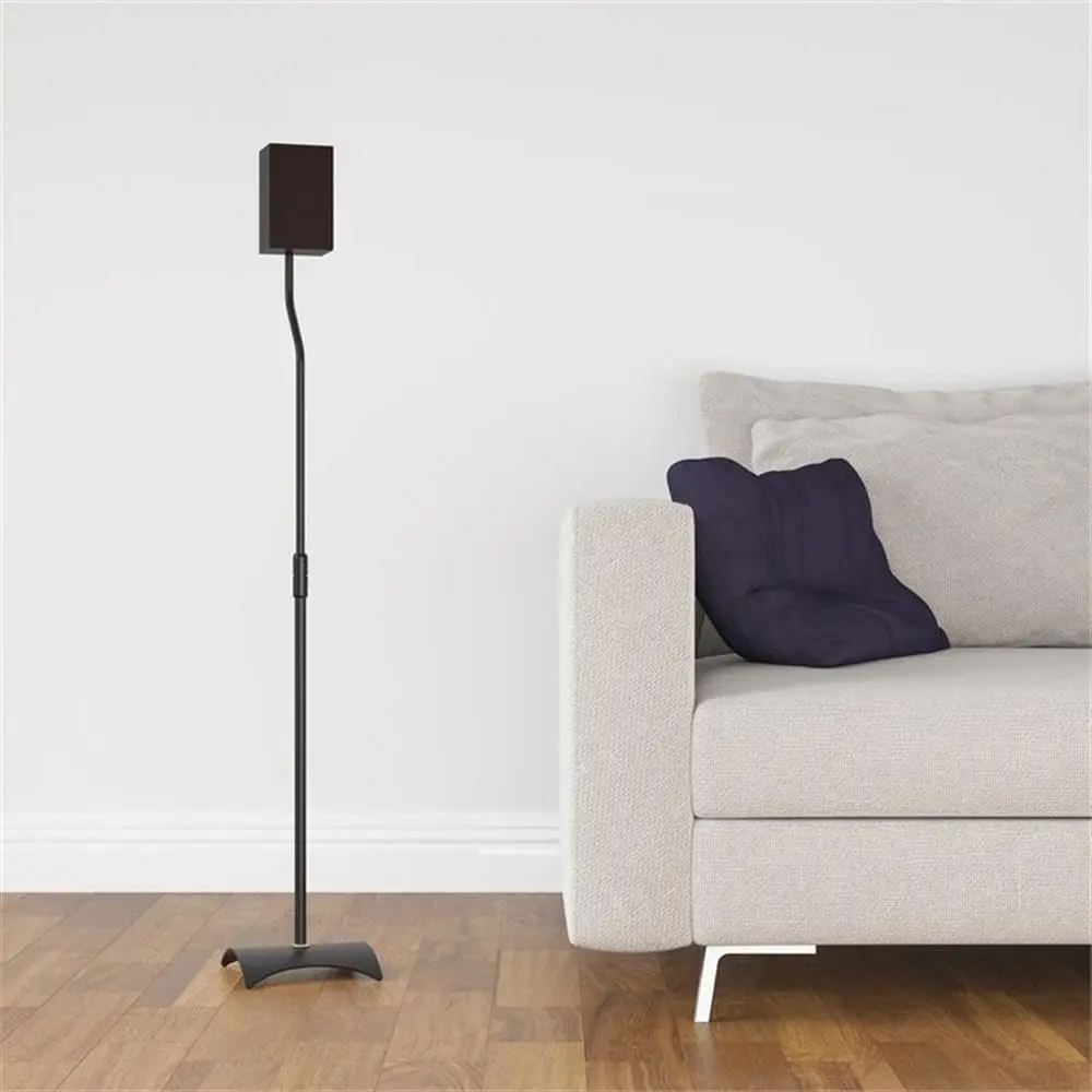 AVF Adjustable Steel Speaker Floor Stands Pair | 31.75-42.2 Inch Height, 11 lbs Capacity, Black - view 6