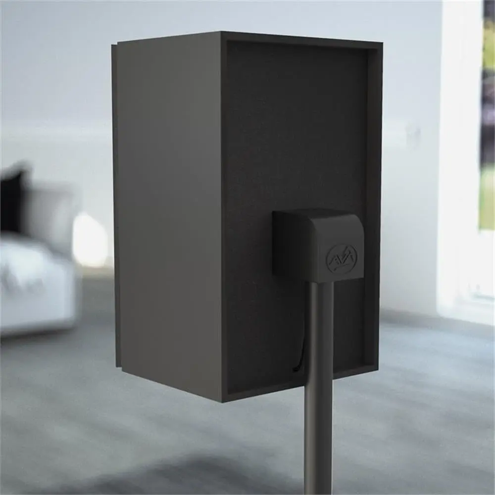 AVF Adjustable Steel Speaker Floor Stands Pair | 31.75-42.2 Inch Height, 11 lbs Capacity, Black - view 8