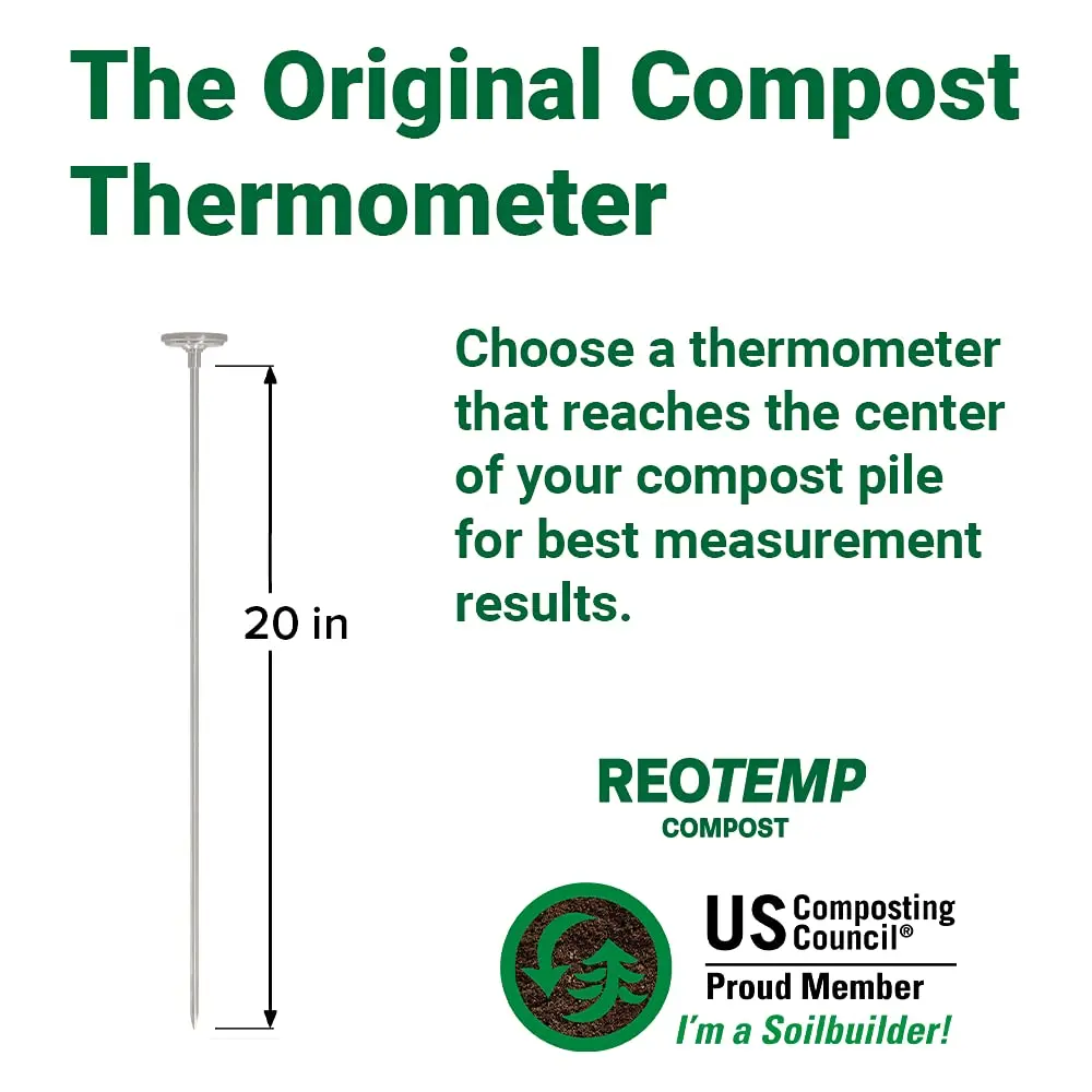 REOTEMP 20 Inch Compost Thermometer with Digital Guide | Accurate & Durable Since 1965 - view 4