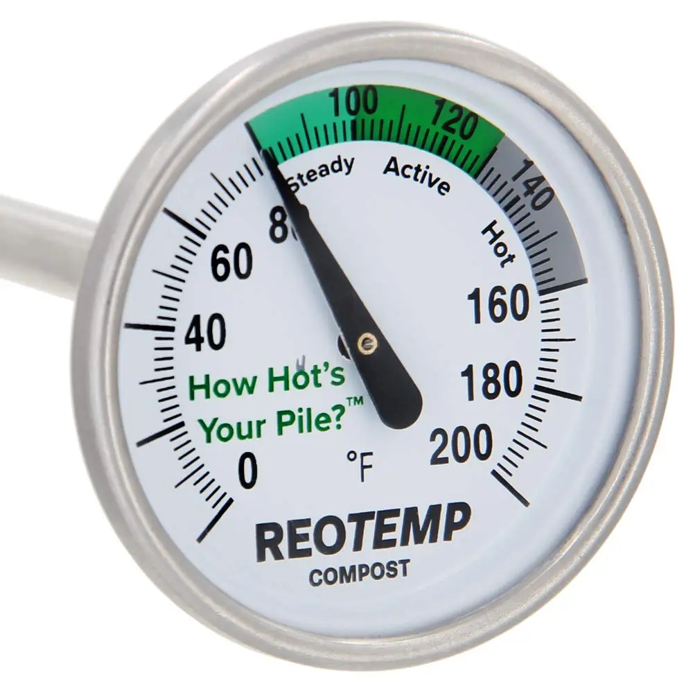 REOTEMP 20 Inch Compost Thermometer with Digital Guide | Accurate & Durable Since 1965 - main product image