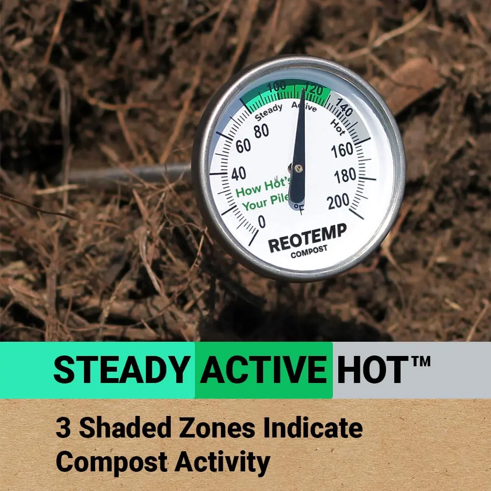 REOTEMP 20 Inch Compost Thermometer with Digital Guide | Accurate & Durable Since 1965 - view 2