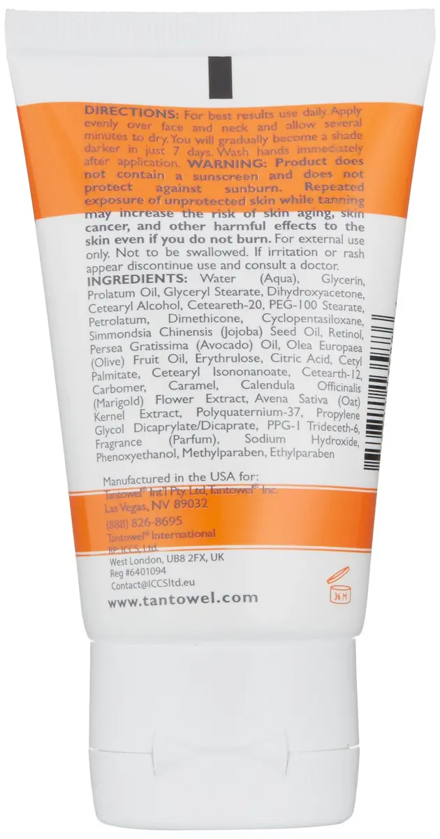 Tan Towel On The Glow Daily Face Moisturizer with Retinol 59ml (2 Fl Oz) | Subtle Sun-Kissed Glow - view 2