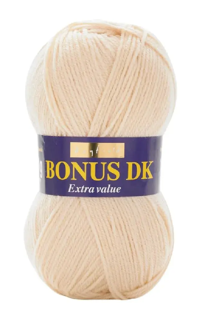 Sirdar Hayfield Bonus DK Yarn - Biscuit - 100g (3.5oz) | 280m (306yds) - Versatile Double Knitting - main product image