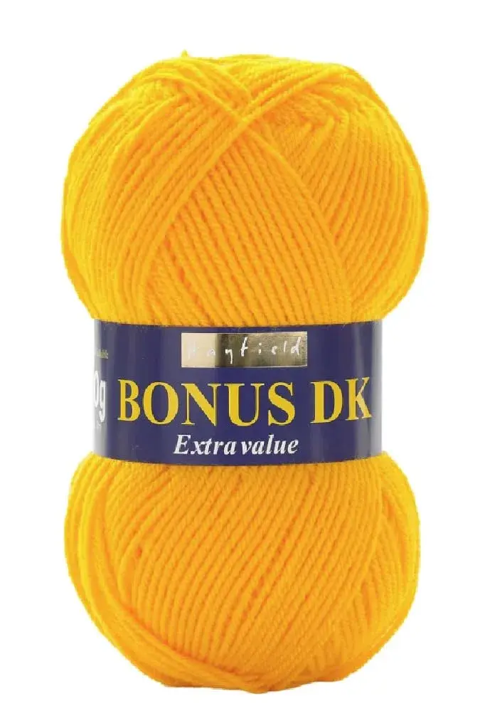 Sirdar Hayfield Bonus DK Yarn - Sunflower (978) - 100g | Soft Acrylic for Knitting & Crochet - main product image