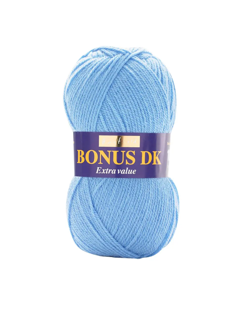 Sirdar Hayfield Bonus DK Double Knitting Yarn 100g (Bluebell) | 280m Length, 4mm Needle Compatible - main product image