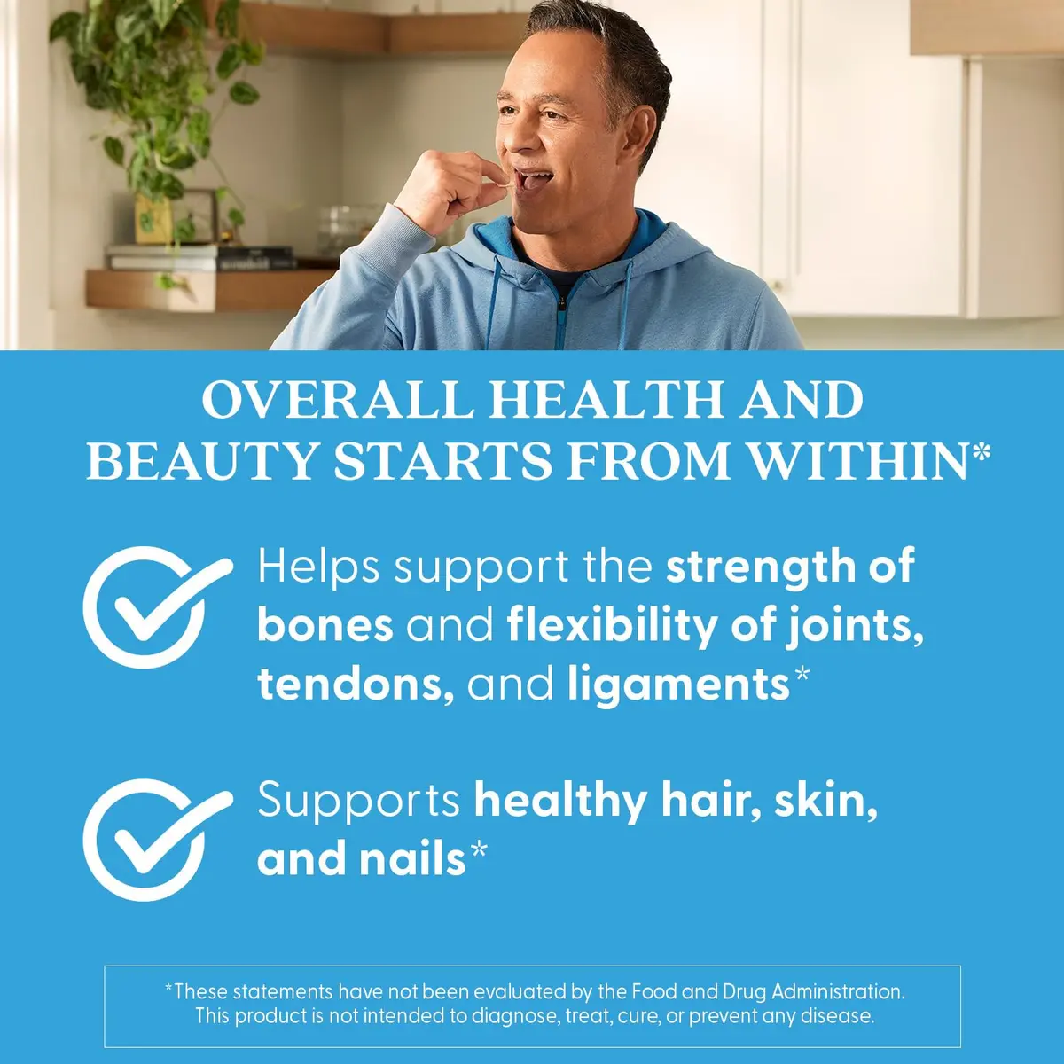 Doctor's Best Collagen Peptides Types 1 & 3 Supplement 180 Tablets | Supports Hair, Skin, Nails & Joints - view 3