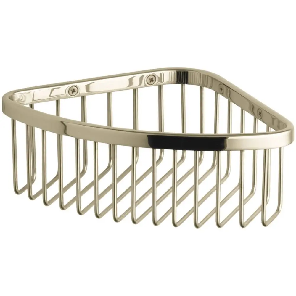 Kohler Medium Corner Shower Basket | Corrosion-Resistant Stainless Steel Corner Caddy - main product image