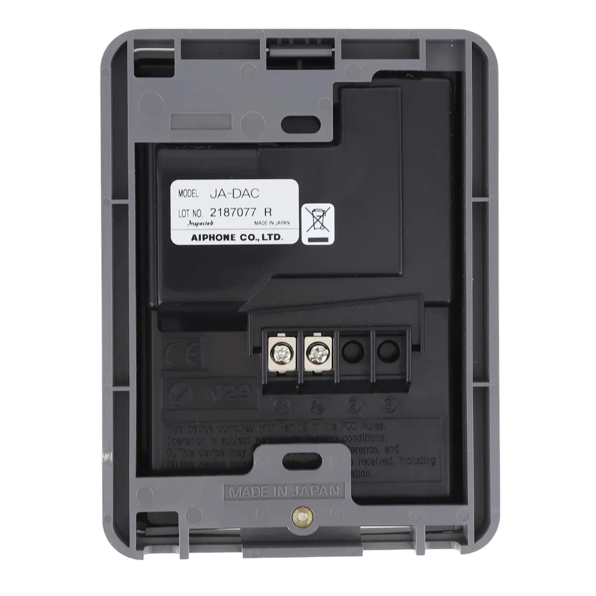 Aiphone JA-DAC Surface-Mount Audio/Video Door Station with Camera Controls | For Use with JA Series Intercom System - view 2