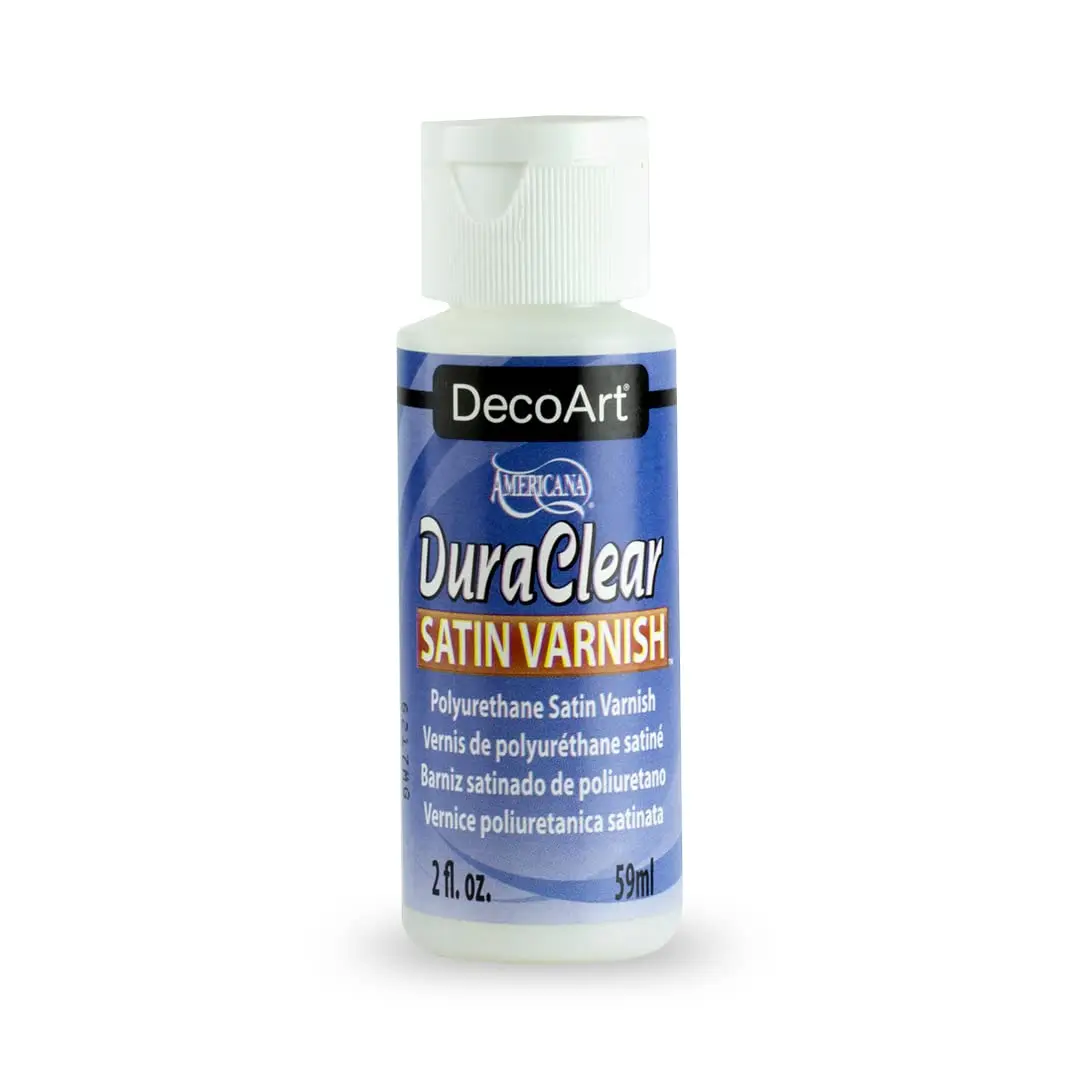 DecoArt Americana DuraClear Satin Varnish 59ml (2 fl oz) | Non-Yellowing Polyurethane Finish - main product image