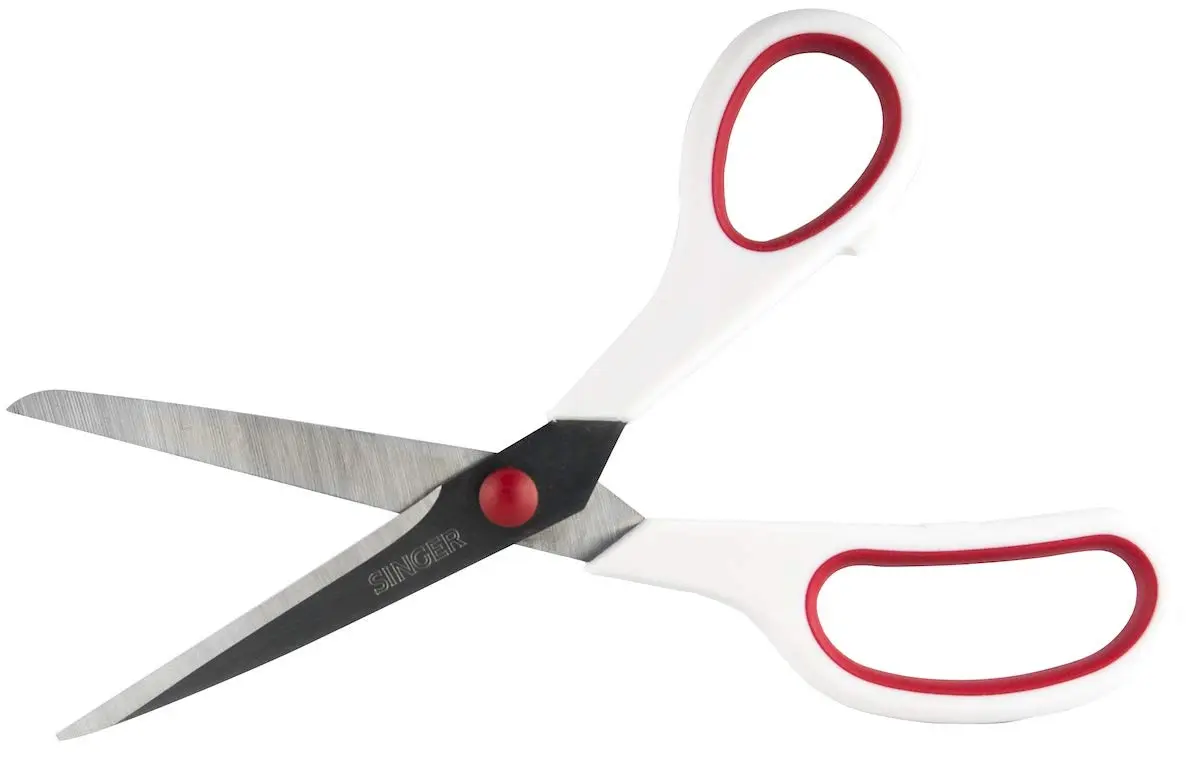 Singer Fabric & Craft Scissors Set, Red & White, 8.5-inch & 4.75-inch | Stainless Steel Blades for Precision & Comfort - view 5