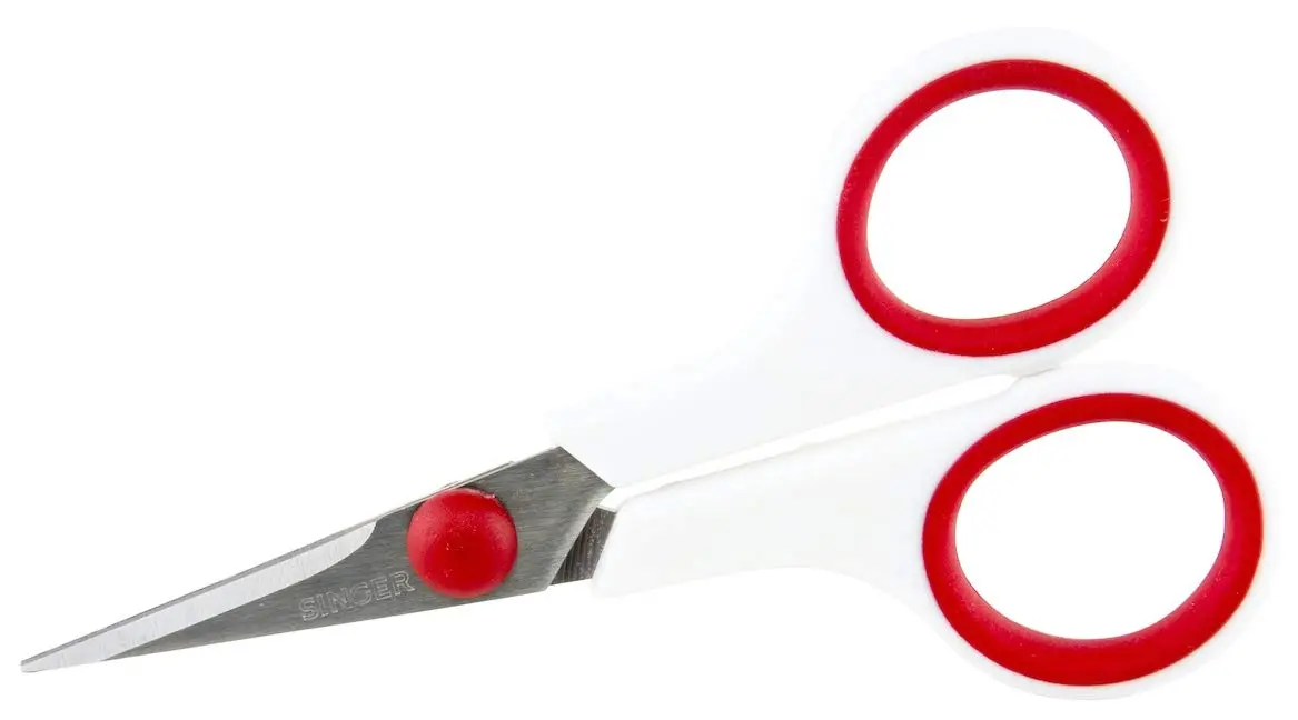 Singer Fabric & Craft Scissors Set, Red & White, 8.5-inch & 4.75-inch | Stainless Steel Blades for Precision & Comfort - view 6