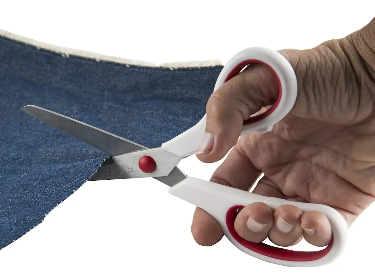 Singer Fabric & Craft Scissors Set, Red & White, 8.5-inch & 4.75-inch | Stainless Steel Blades for Precision & Comfort - view 8