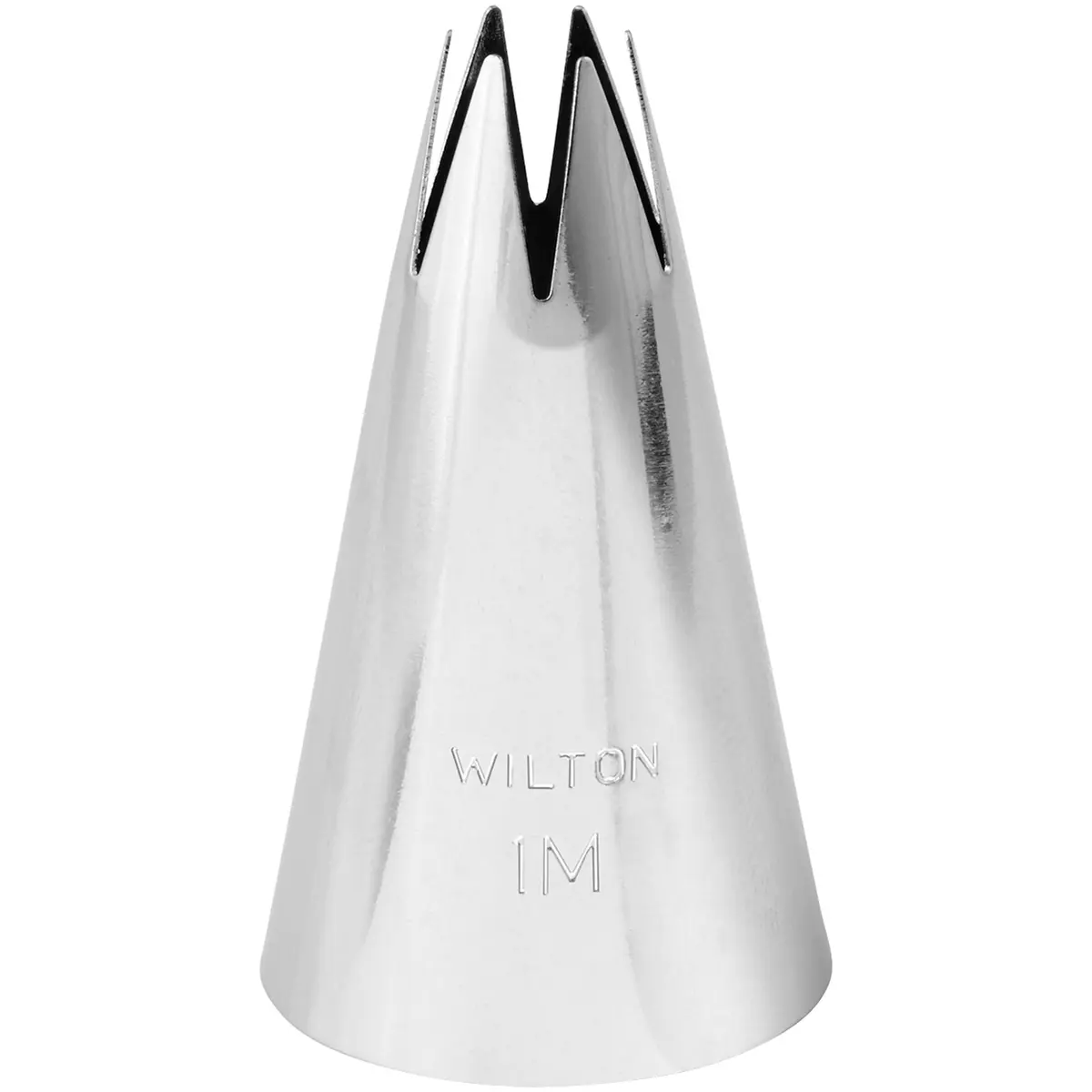 Wilton Tips Star 2110 | No 1M Star Piping Tip for Cake Decoration, Silver - view 2