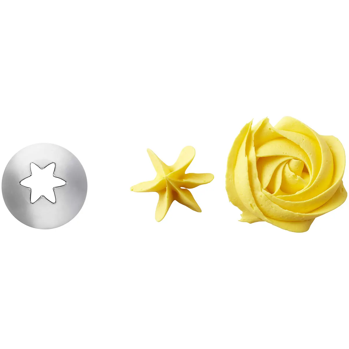 Wilton Tips Star 2110 | No 1M Star Piping Tip for Cake Decoration, Silver - view 3