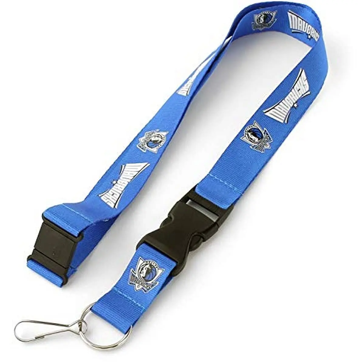 Aminco NBA Dallas Mavericks Team Lanyard | 22-inch Nylon Keychain with Double-Sided Logos - main product image