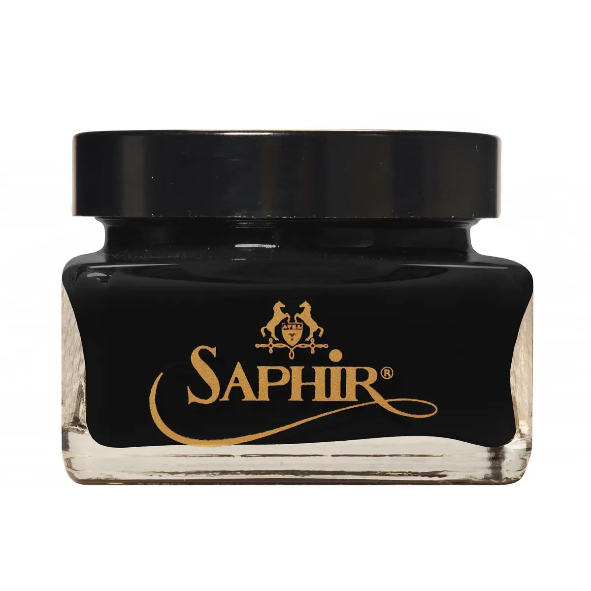 SAPHIR NOIR Natural Cream Shoe Polish 75ml (2.5 Fl Oz) | Medaille d'Or Leather Conditioner for Boots, Handbags - main product image