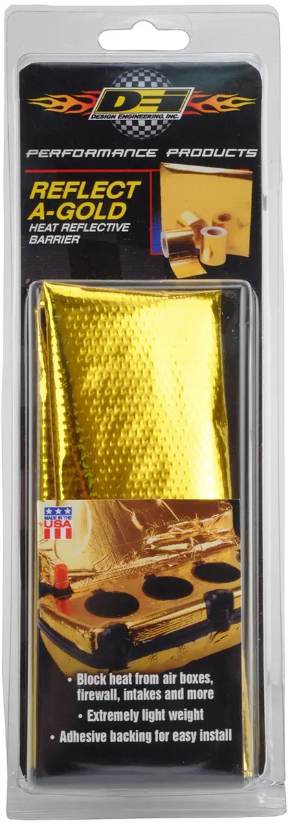 Design Engineering Reflect-A-Gold High Temp Adhesive Sheet 12" x 12" | Heat Reflective, Up to 850°F, Lightweight & Easy to Apply - view 5