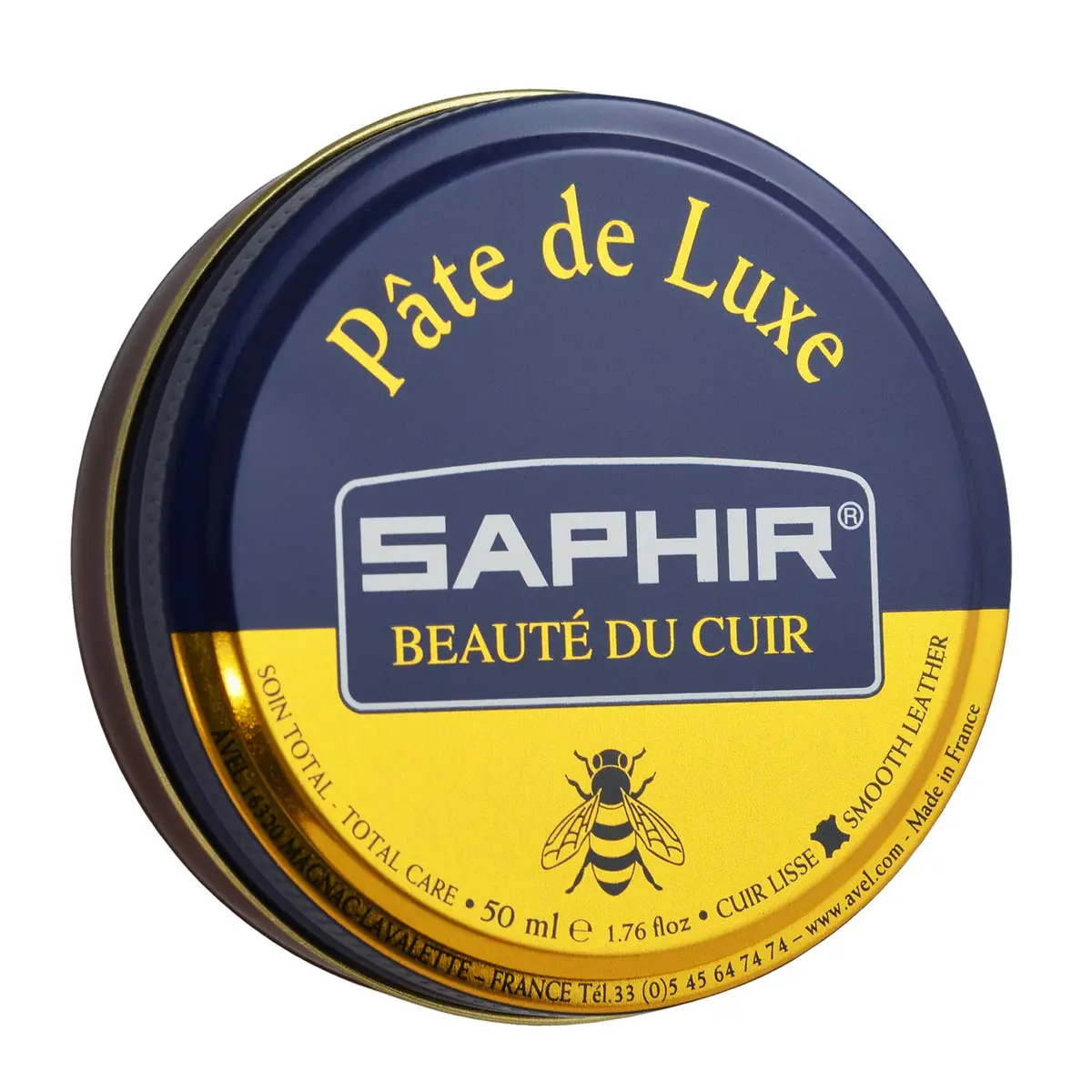 Saphir Pâte de Luxe Shoe Polish 50ml (1.7 fl oz) | Natural Wax Shine & Protection - main product image