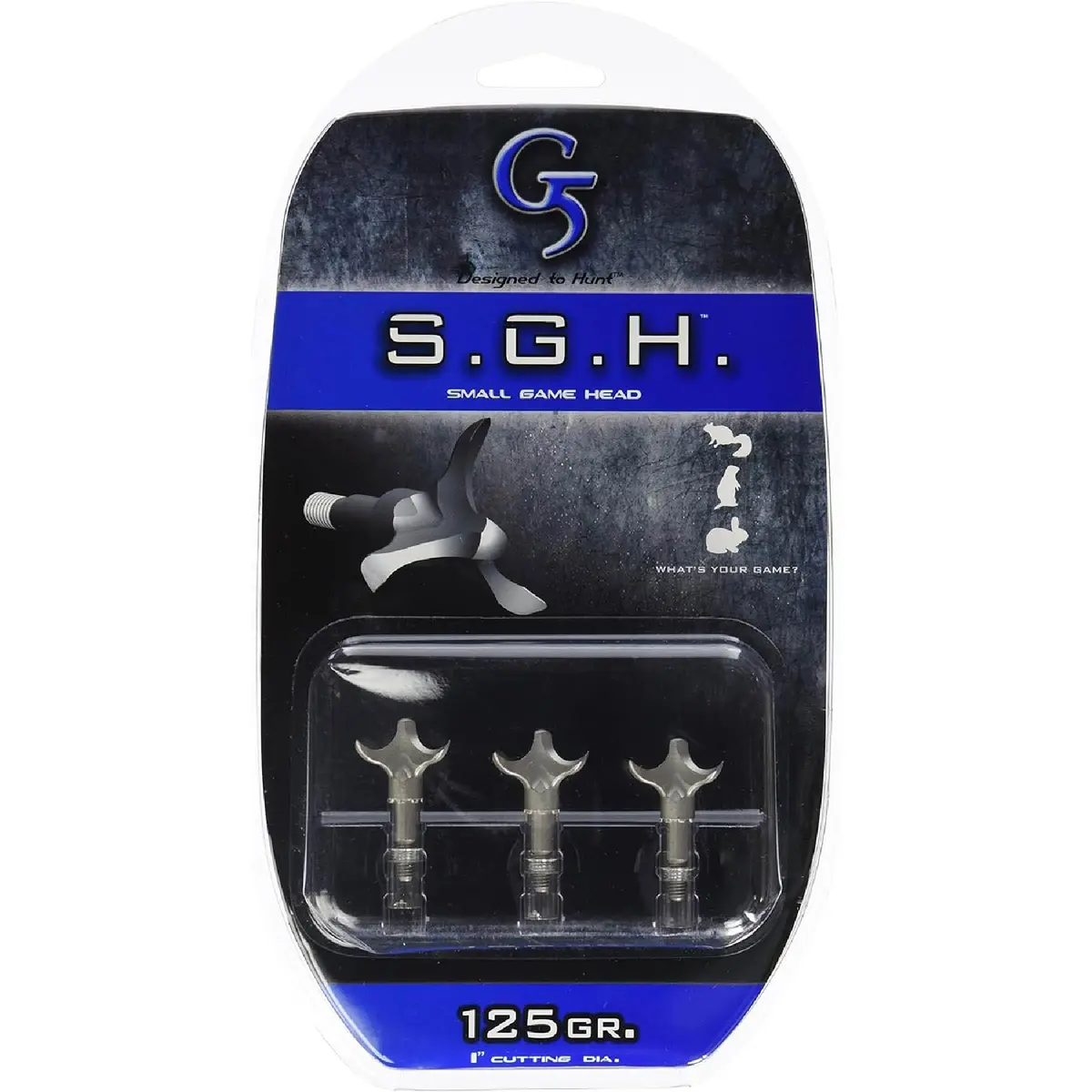 G5 Outdoors Small Game Head 125 gr. | 3 Blade Stainless Steel Broadhead for Small Game - view 3