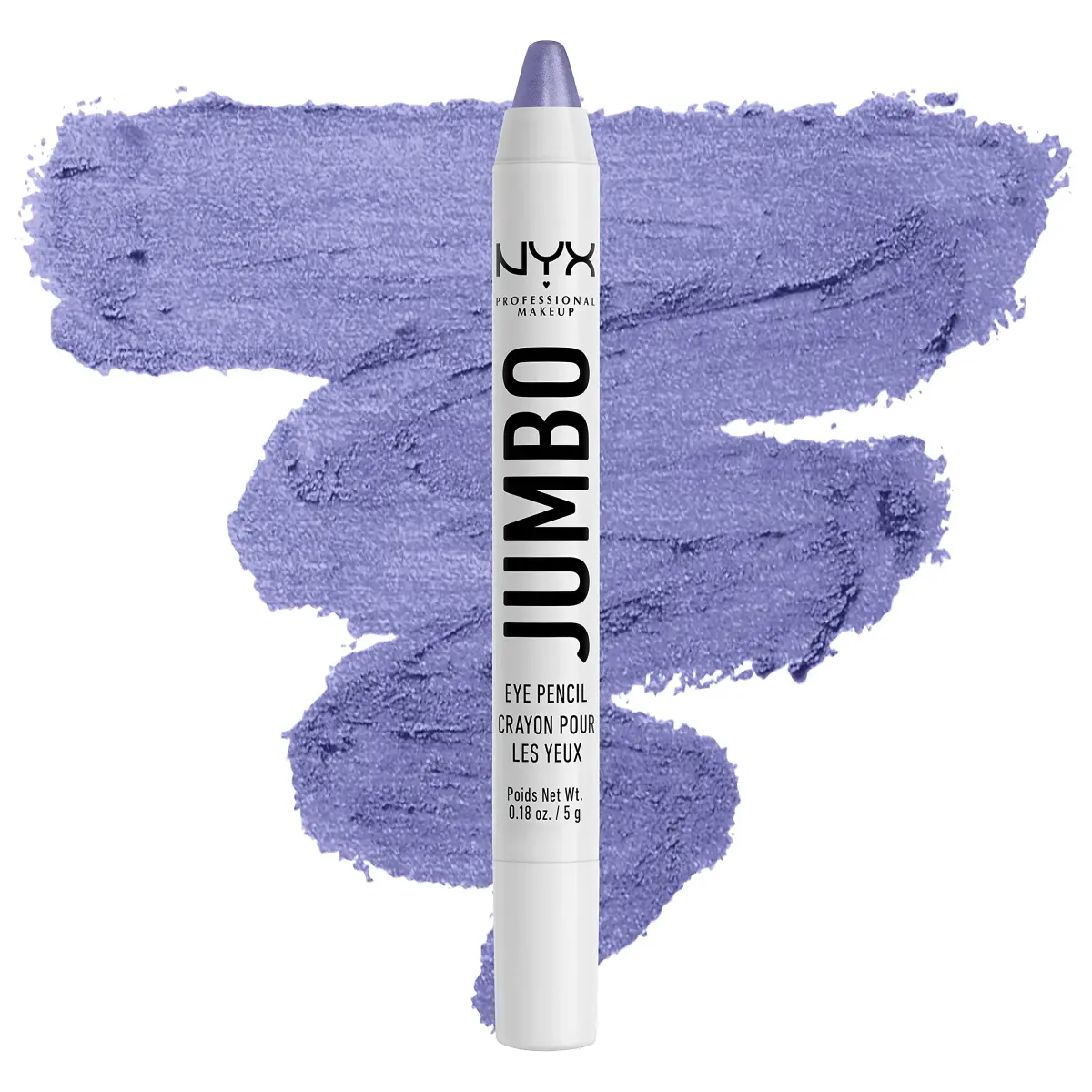 NYX PROFESSIONAL MAKEUP Jumbo Eye Pencil, Blendable Eyeshadow Stick & Eyeliner Pencil - Donut (Lilac) | PETA Certified Cruelty-Free - main product image