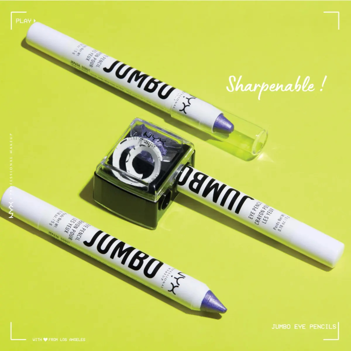 NYX PROFESSIONAL MAKEUP Jumbo Eye Pencil Blueberry Pop (Blue) 0.18 oz (5 ml) | Blendable Eyeshadow Stick & Eyeliner - view 5