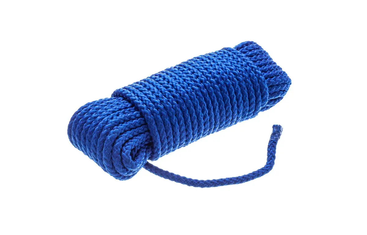 Attwood 5/16" x 50' Blue Hollow Braided Polypropylene Utility Line | Floats for Visibility - main product image