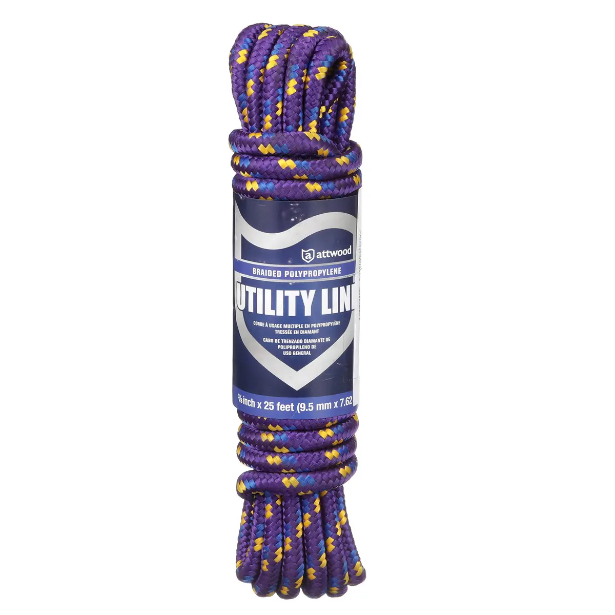 Attwood Braided Polypropylene Utility Line 25 Ft (7.62 m) | Versatile Performance for Docking & Gear - view 5