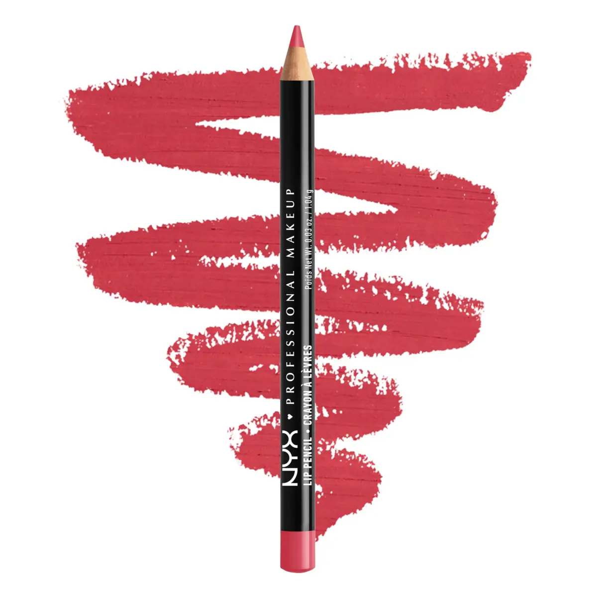 NYX PROFESSIONAL MAKEUP Slim Lip Pencil, Plush Red | Long-Lasting Creamy Lip Liner 0.04 oz (1.1g) - main product image