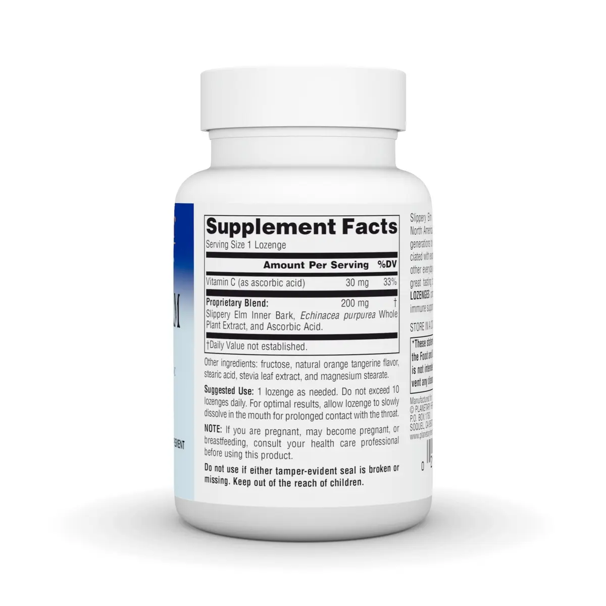 Planetary Herbals Slippery Elm Lozenges 100 Count | Herbal Throat Care with Vitamin C & Echinacea - view 4