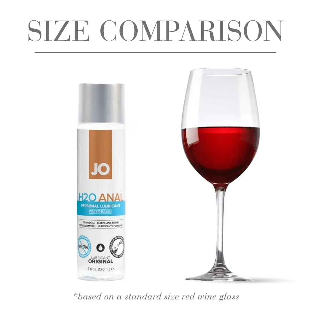 JO Water Based Anal Lube 120ml (4 fl oz) | Smooth, Long-Lasting Glide for Anal Play - view 3