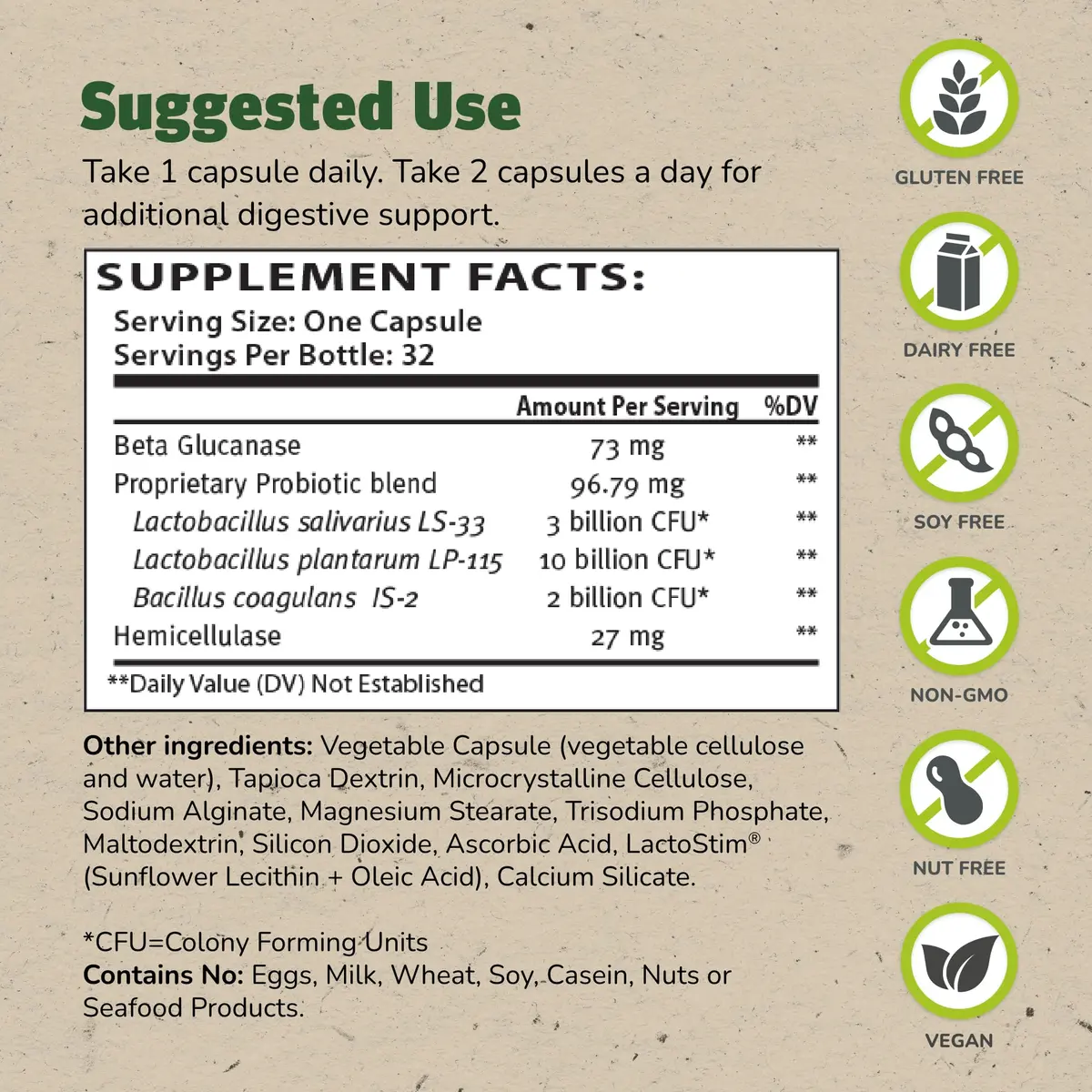TruFlora Master Supplements 32 Capsules | Probiotics & Enzymes for Gut Health - view 2