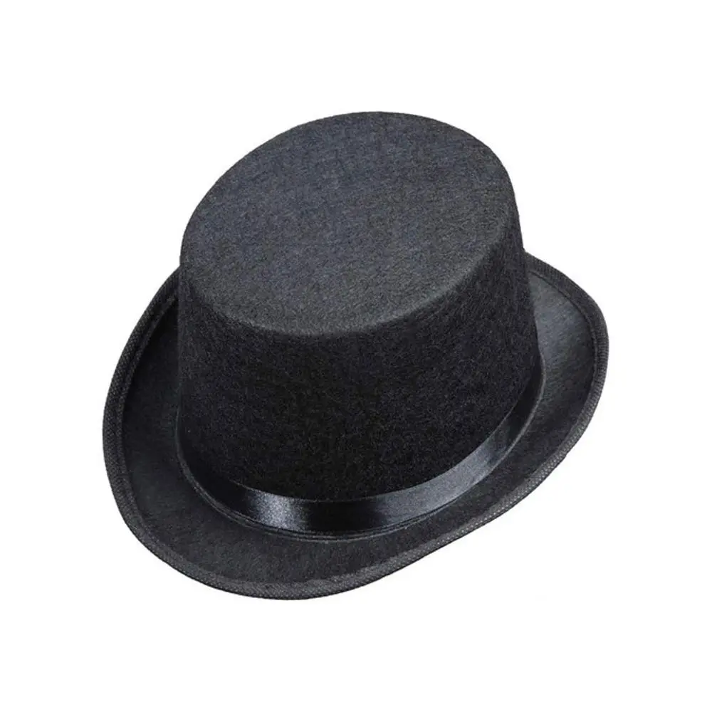 Rhode Island Novelty Deluxe Black Magician Butler Formal Costume Top Hat | One Size Felt - view 2