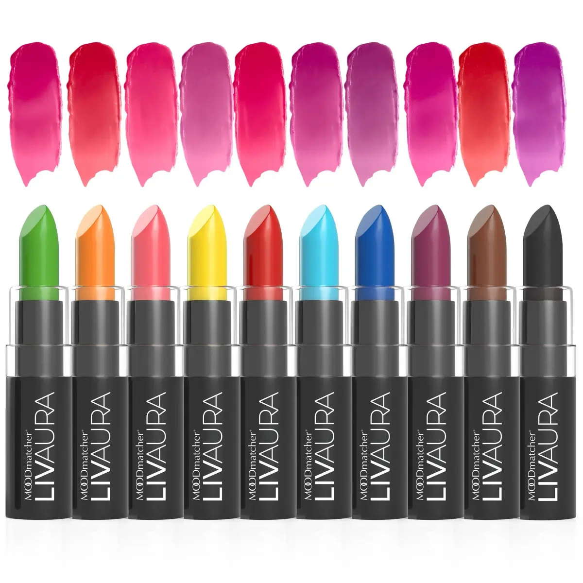 MOODmatcher Color Changing Lipstick 10 Pack | Personalized Lip Color, 12-Hour Wear, Moisturizing - main product image