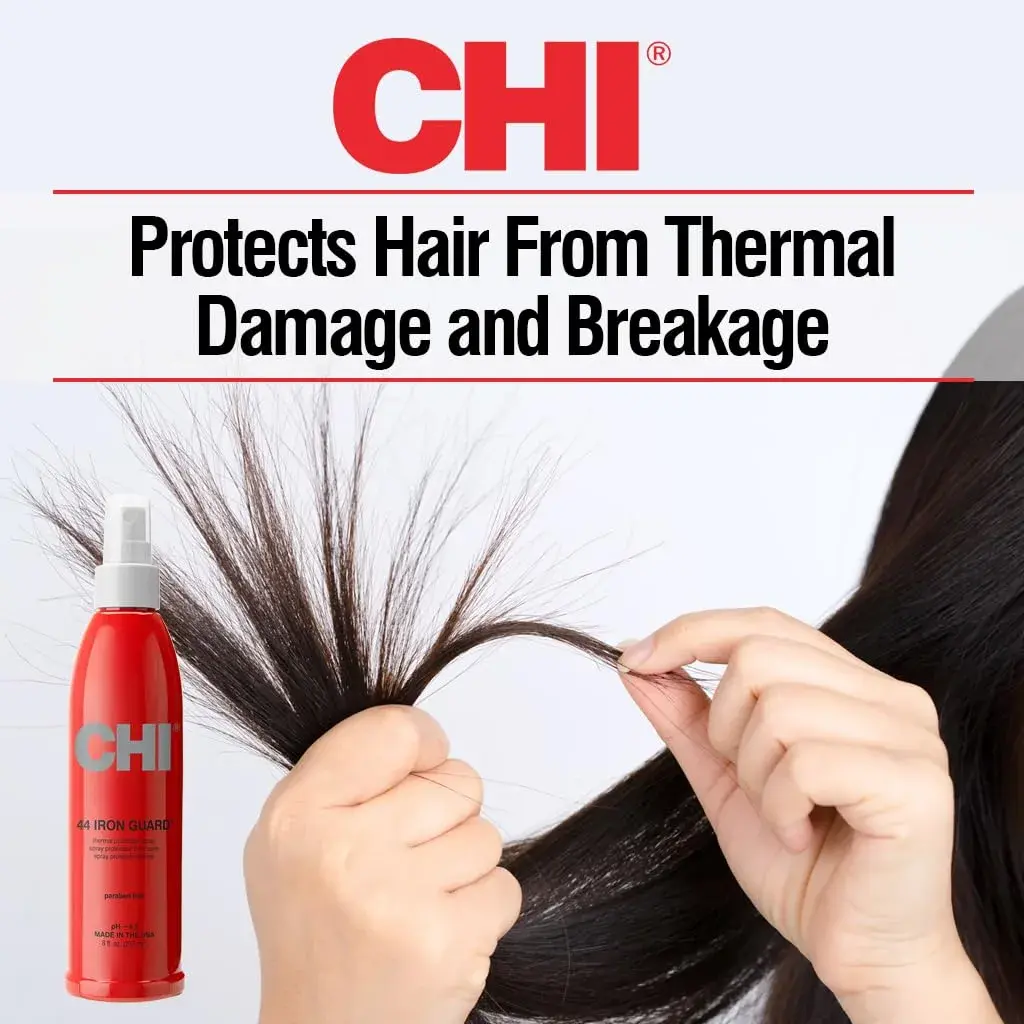 CHI 44 Iron Guard Thermal Protection Spray 237ml (8 Fl Oz) | Shields Hair from Heat Damage Up to 450°F - view 3