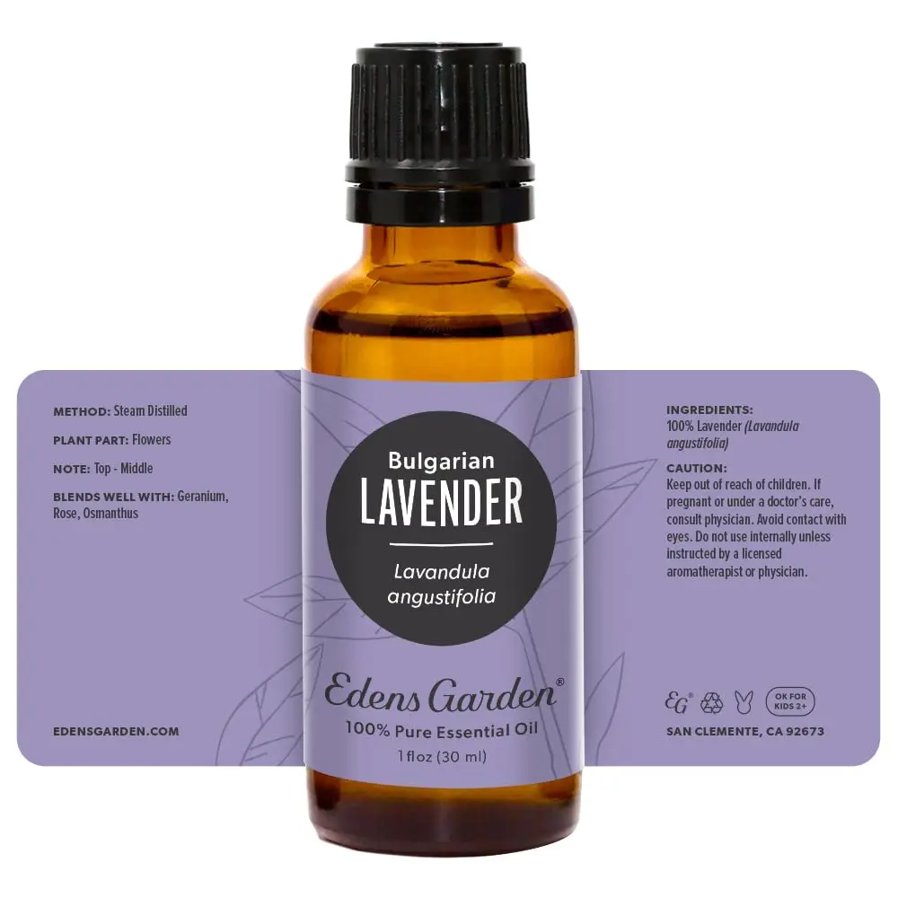 Edens Garden Lavender Bulgarian Essential Oil 30 ml | Pure, Therapeutic & Relaxing - view 8