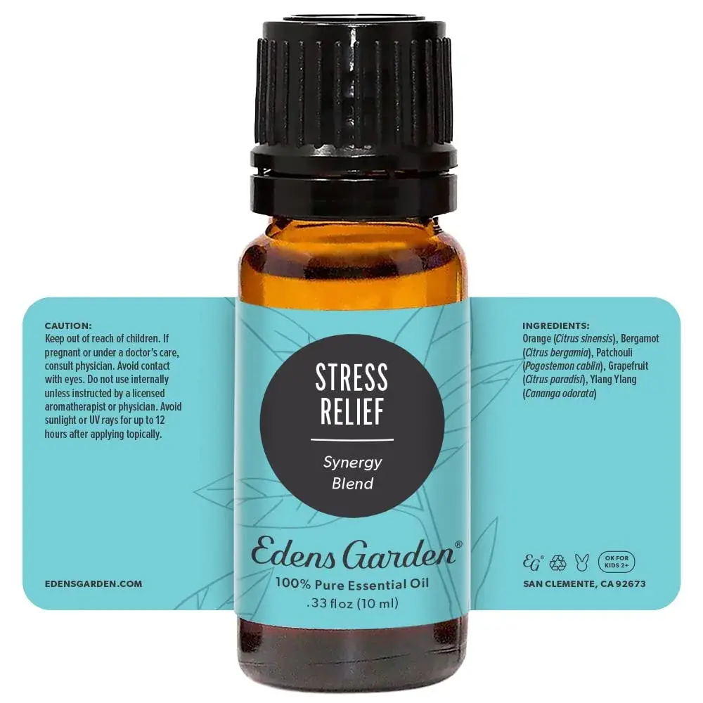 Edens Garden Stress Relief Essential Oil Blend 10 ml (0.33 Fl Oz) | Calming Aroma for Serenity - view 9