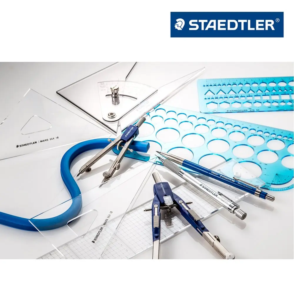 STAEDTLER 982 25-6 Template Katakana Alphanumeric Ruler 0.5mm for Mechanical Pencils | High-Precision Acrylic Drawing Aid - view 2