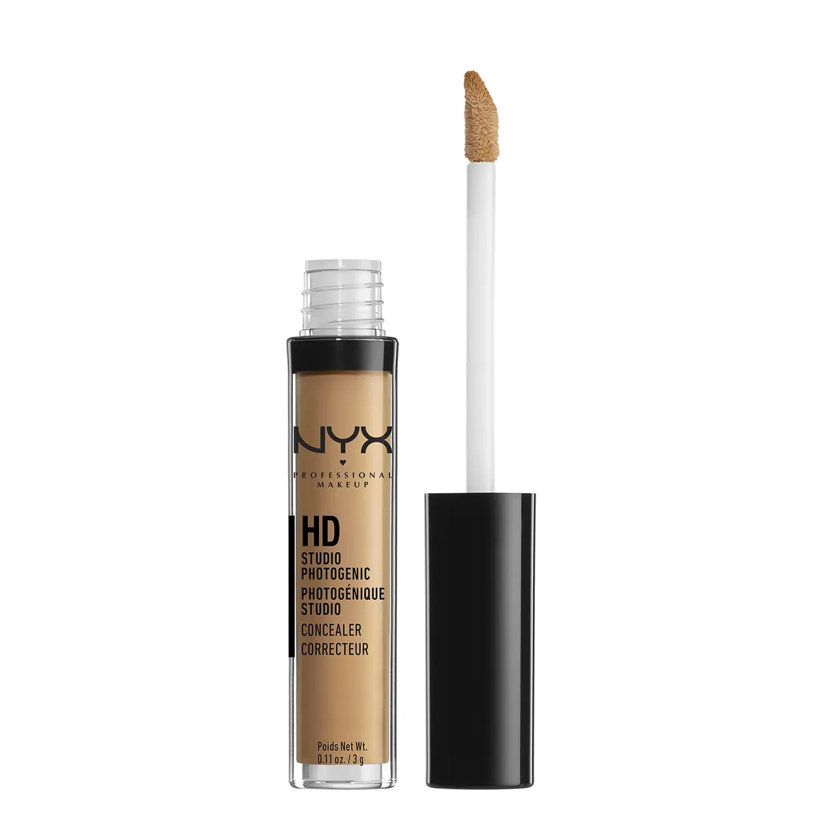 NYX PROFESSIONAL MAKEUP HD Studio Photogenic Concealer Wand, Medium Coverage - Tan 2.96ml (0.11 Fl Oz) | PETA Certified Cruelty-Free - main product image