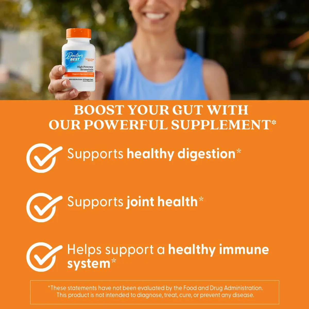 Doctor's Best Bromelain Supplement 500 mg 90 Veg Caps | Proteolytic Digestive Enzyme for Joint Health & Digestion Support - view 3