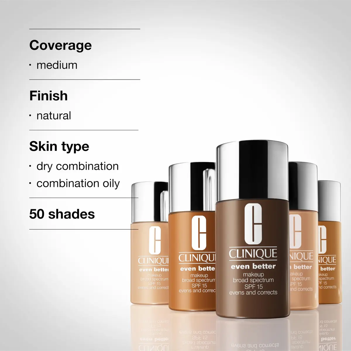 Clinique Even Better Makeup Liquid Foundation SPF 15 30ml | Medium Coverage + Natural Finish - view 6