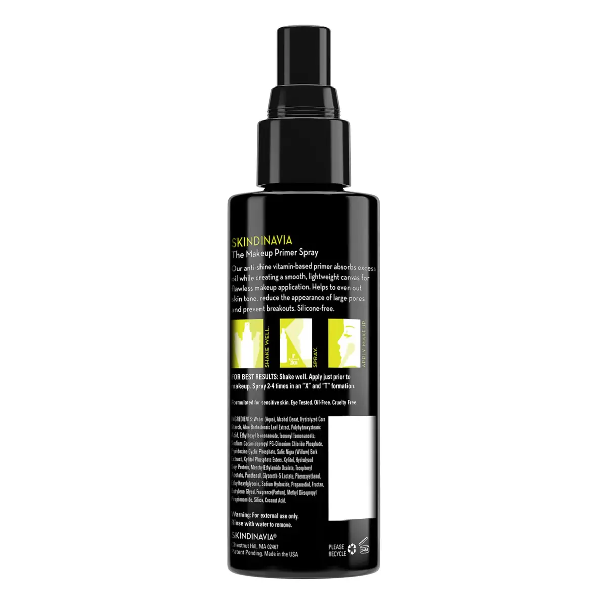 Skindinavia Makeup Primer Spray Oil Control 8 Fl Oz | Mattifying, Oil-Free, Long-Lasting - view 5