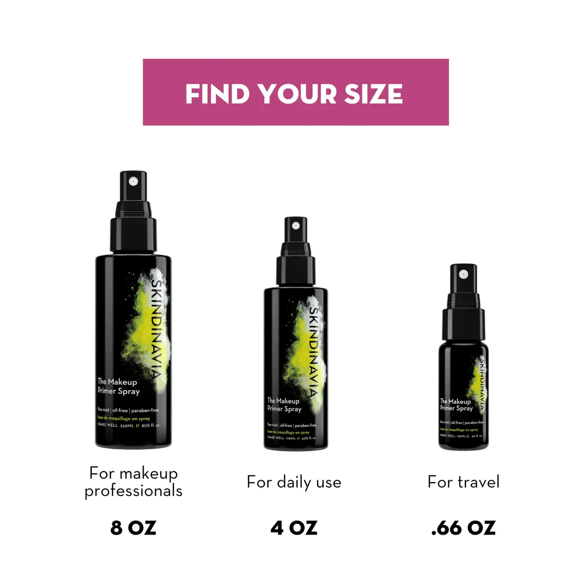 Skindinavia Makeup Primer Spray Oil Control 8 Fl Oz | Mattifying, Oil-Free, Long-Lasting - view 4