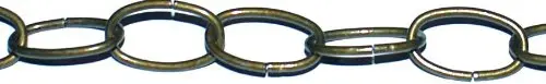 Koch Decorator Chain #10 50ft Antique Brass | Light Duty Hanging Chain for Home Use - view 2