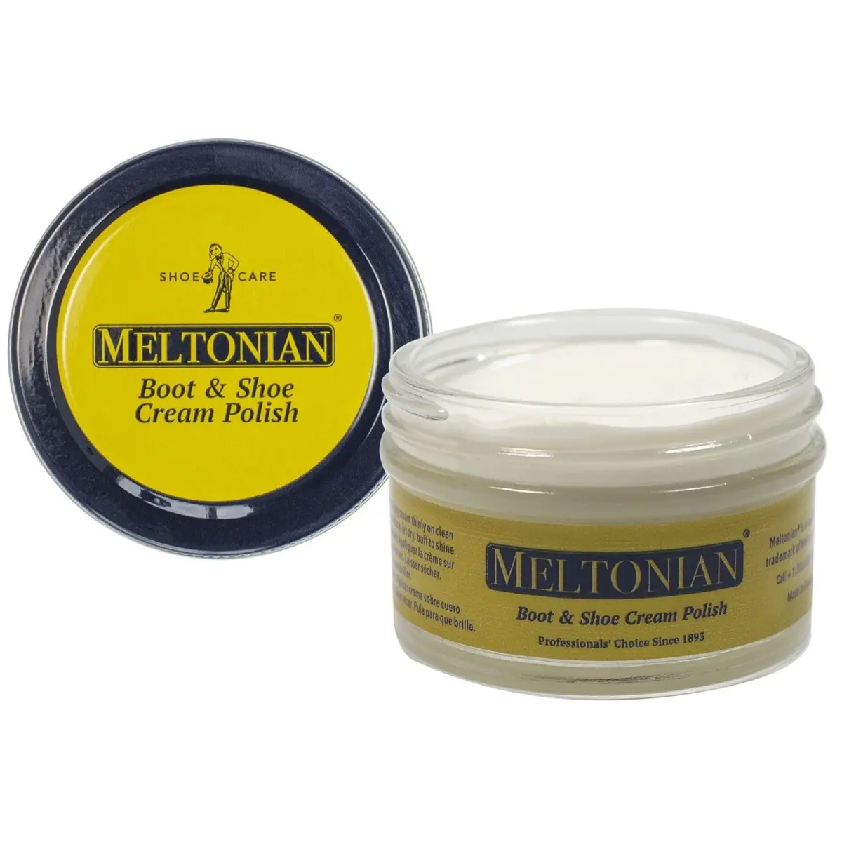 Meltonian Cream Shoe Polish - Leather & Boot Polish, Oil-Based with Beeswax, 60+ Colors, Neutral | Restores & Protects - main product image