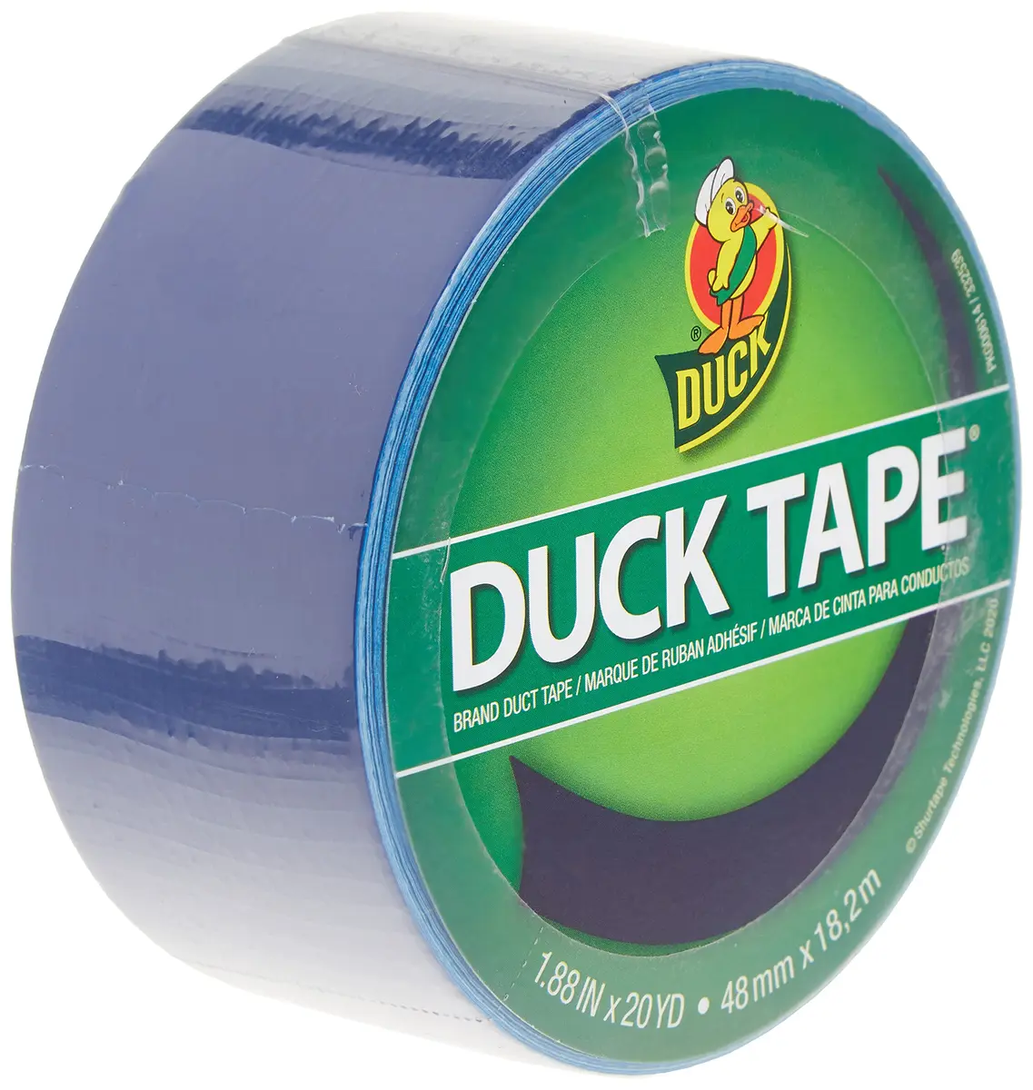 Duck Brand Heavy Duty Color Duct Tape, Blue, 1.88" x 60 yd | Water-Resistant, Tearable, Multi-Surface Adhesive - view 2