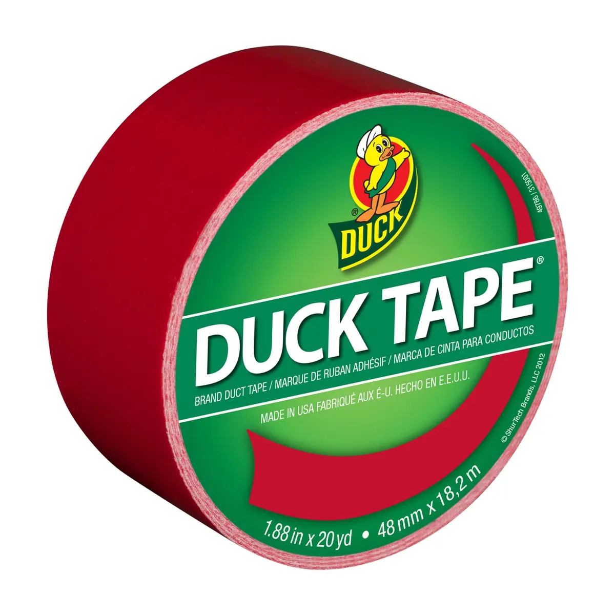 Duck Cha Cha Cherry Heavy Duty Duct Tape 1.88" x 20 yd (5.5 cm x 18.3 m) | Water-Resistant for Crafts & Repairs - main product image