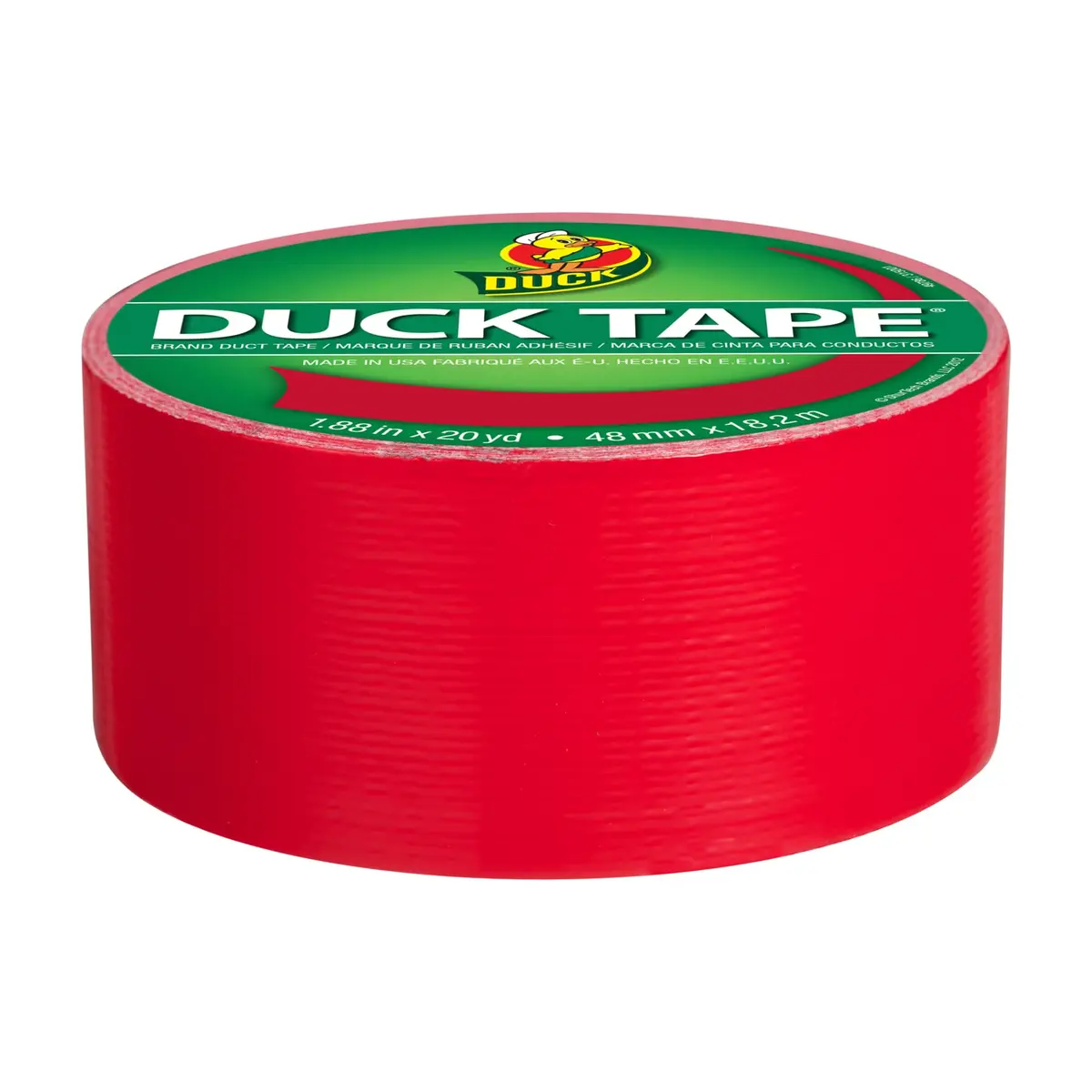 Duck Cha Cha Cherry Heavy Duty Duct Tape 1.88" x 20 yd (5.5 cm x 18.3 m) | Water-Resistant for Crafts & Repairs - view 2