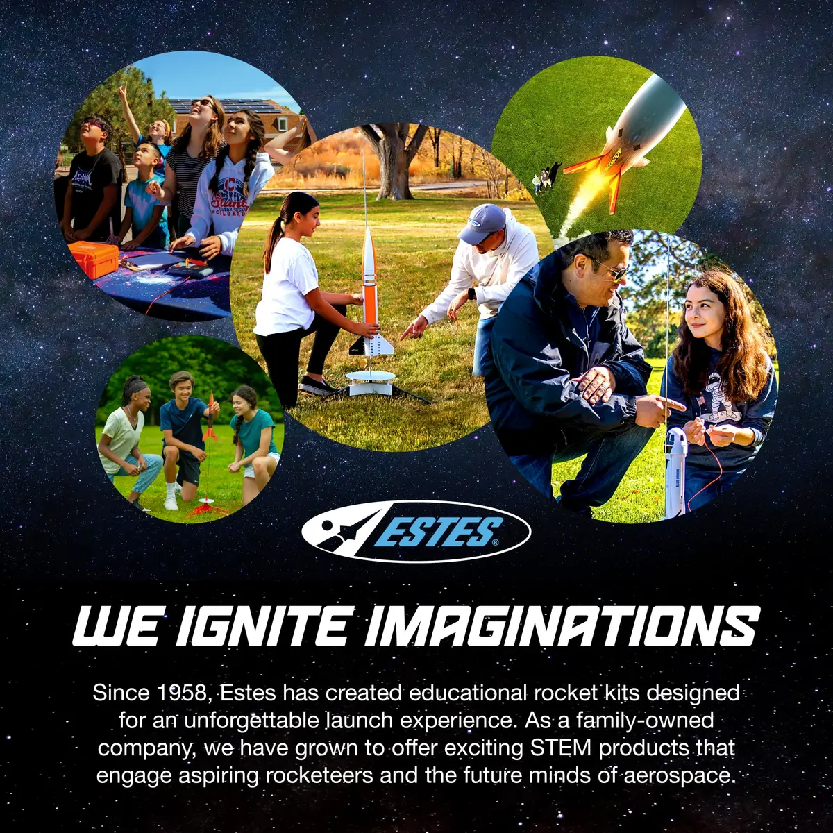Estes Athena Rocket-Building Kit for Ages 10+ | Ready-to-Fly Model Rocket with Parachute (17 in / 43 cm, Blue) - view 7